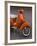 Vespa Scooter, Llanes, Spain-Walter Bibikow-Framed Photographic Print