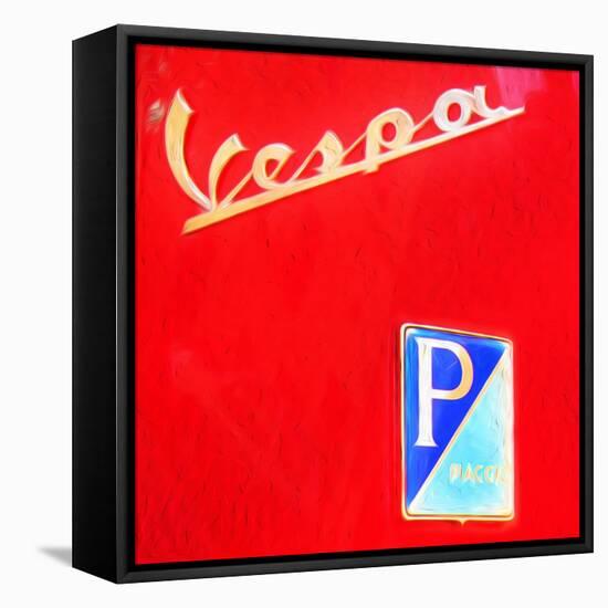 Vespa-Tosh-Framed Stretched Canvas