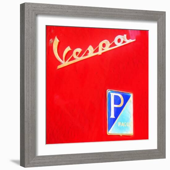 Vespa-Tosh-Framed Art Print