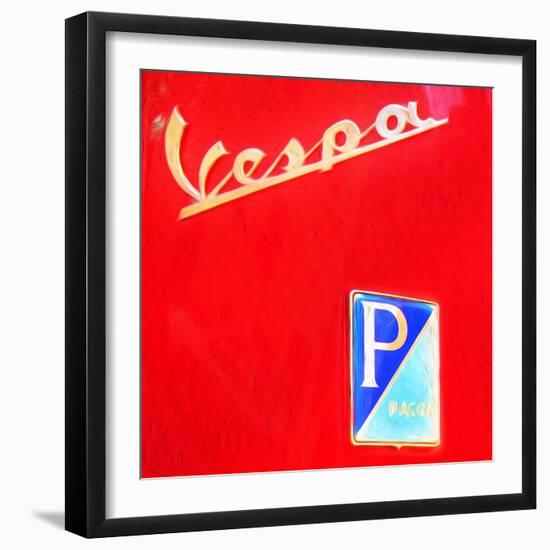 Vespa-Tosh-Framed Art Print