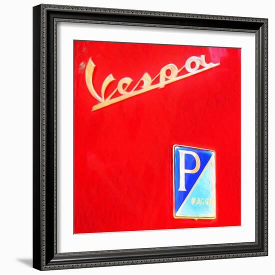 Vespa-Tosh-Framed Art Print