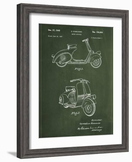 Vespa-Patent-Framed Art Print