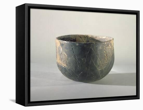 Vessel with a Ribbon-Style Decoration, Danubian Neolithic-Prehistoric-Framed Premier Image Canvas