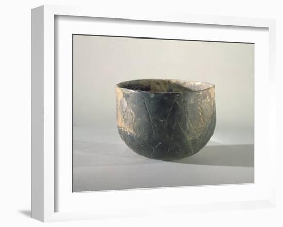 Vessel with a Ribbon-Style Decoration, Danubian Neolithic-Prehistoric-Framed Giclee Print