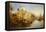 Vessels Moored at the Steps of a Moorish Palace-James Webb-Framed Premier Image Canvas