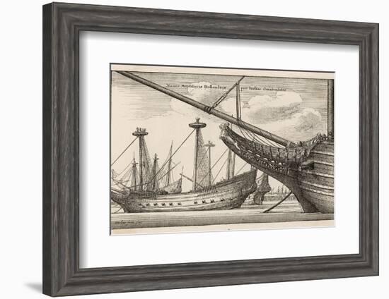 Vessels of the Dutch West India Company-Wenceslaus Hollar-Framed Photographic Print