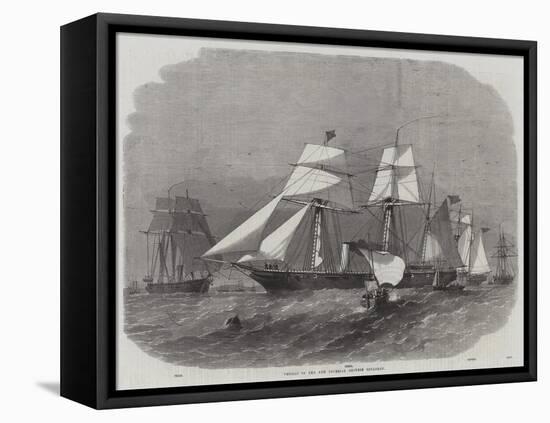 Vessels of the New Imperial Chinese Squadron-Edwin Weedon-Framed Premier Image Canvas