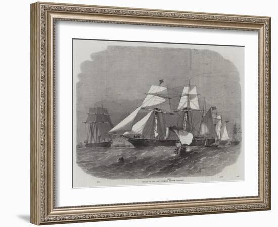 Vessels of the New Imperial Chinese Squadron-Edwin Weedon-Framed Giclee Print