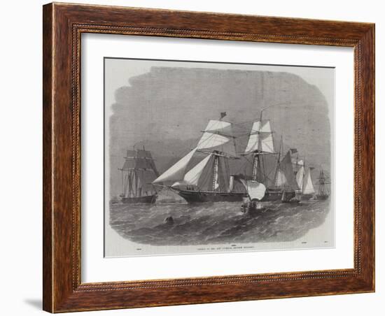 Vessels of the New Imperial Chinese Squadron-Edwin Weedon-Framed Giclee Print