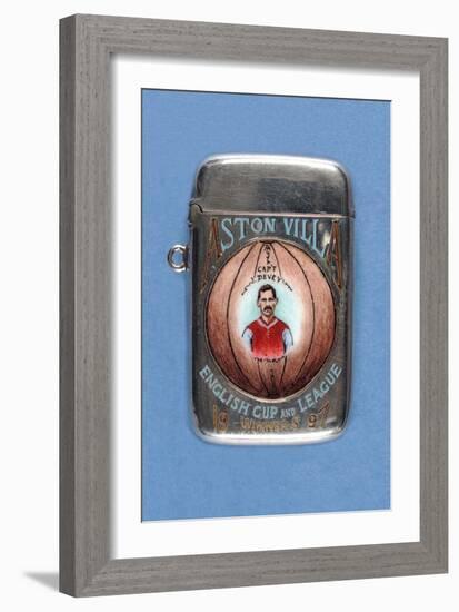 Vesta Case Decorated with 'Aston Villa English Cup and League Winners', 1897-null-Framed Giclee Print