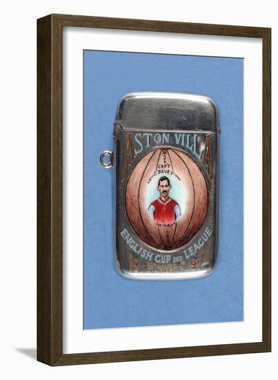 Vesta Case Decorated with 'Aston Villa English Cup and League Winners', 1897-null-Framed Giclee Print