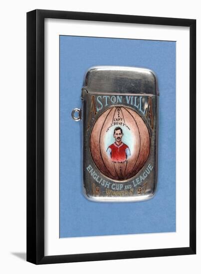 Vesta Case Decorated with 'Aston Villa English Cup and League Winners', 1897-null-Framed Giclee Print