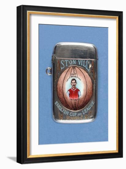 Vesta Case Decorated with 'Aston Villa English Cup and League Winners', 1897-null-Framed Giclee Print