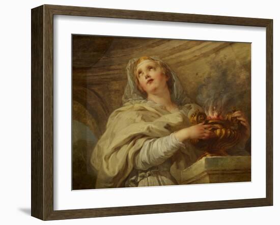 Vestal Virgin, C.1730-Francois Lemoyne-Framed Giclee Print