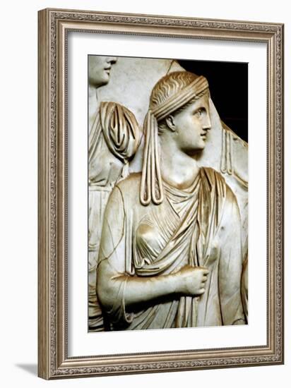 Vestal virgin, Roman, 1st century AD. Artist: Unknown-Unknown-Framed Giclee Print