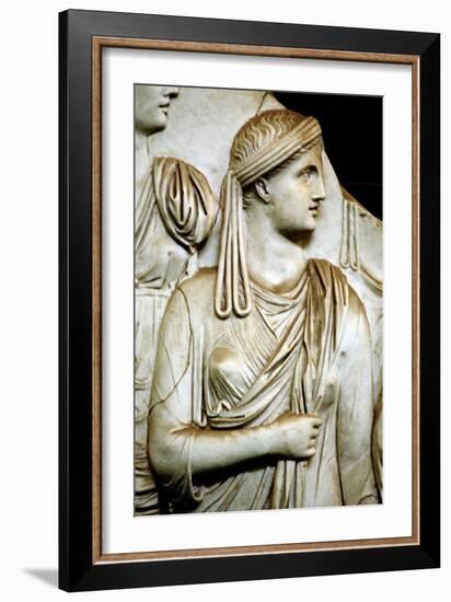 Vestal virgin, Roman, 1st century AD. Artist: Unknown-Unknown-Framed Giclee Print