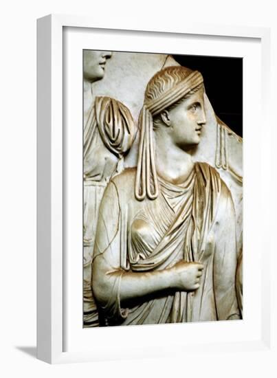 Vestal virgin, Roman, 1st century AD. Artist: Unknown-Unknown-Framed Giclee Print