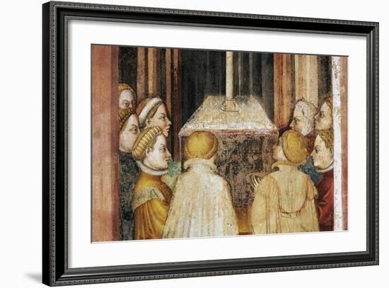 Vestals around Altar, Detail from Fresco Cycle Stories of Romulus and Remus-Gentile da Fabriano-Framed Giclee Print