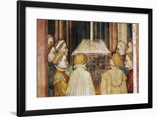 Vestals around Altar, Detail from Fresco Cycle Stories of Romulus and Remus-Gentile da Fabriano-Framed Giclee Print