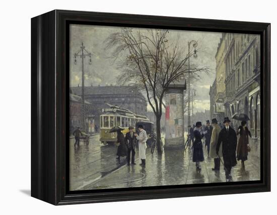 Vesterbrogade, Copenhagen-Paul Fischer-Framed Premier Image Canvas