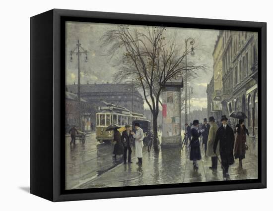 Vesterbrogade, Copenhagen-Paul Fischer-Framed Premier Image Canvas