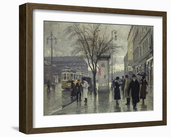 Vesterbrogade, Copenhagen-Paul Fischer-Framed Giclee Print