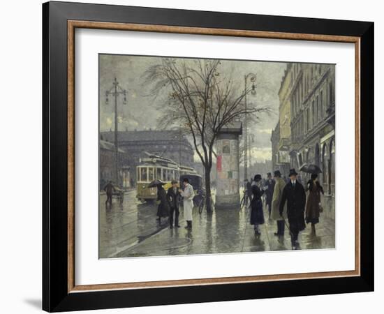 Vesterbrogade, Copenhagen-Paul Fischer-Framed Giclee Print