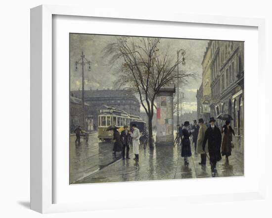 Vesterbrogade, Copenhagen-Paul Fischer-Framed Giclee Print