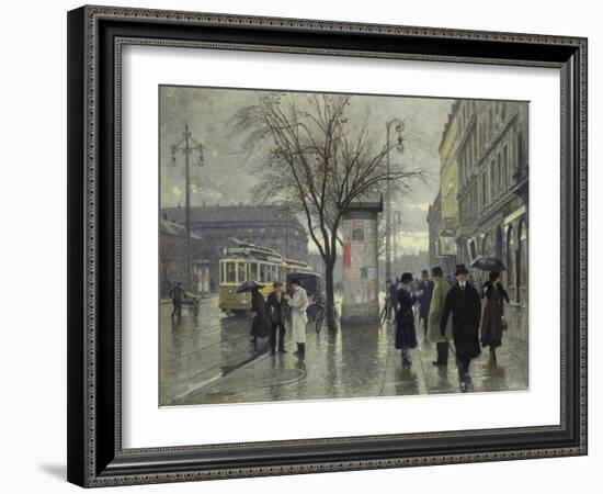 Vesterbrogade, Copenhagen-Paul Fischer-Framed Giclee Print