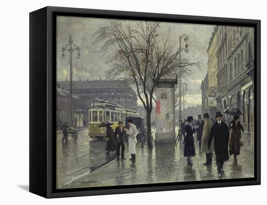 Vesterbrogade, Copenhagen-Paul Fischer-Framed Premier Image Canvas