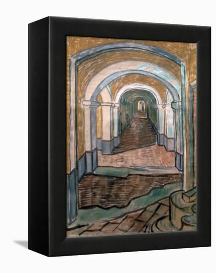 Vestibule of Asylum, 1889-Vincent van Gogh-Framed Premier Image Canvas