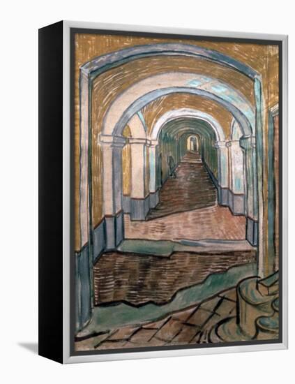 Vestibule of Asylum, 1889-Vincent van Gogh-Framed Premier Image Canvas