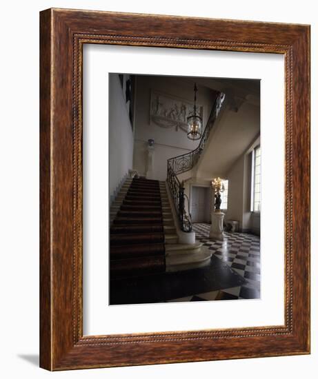 Vestibule with Marble Floors and Neoclassical Stucco by Clodion-null-Framed Giclee Print