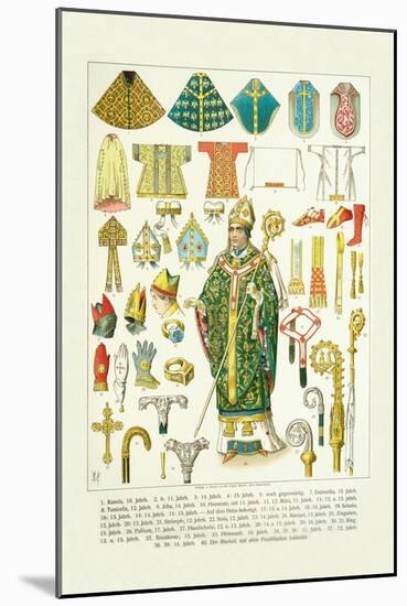 Vestments and Headwear-null-Mounted Art Print