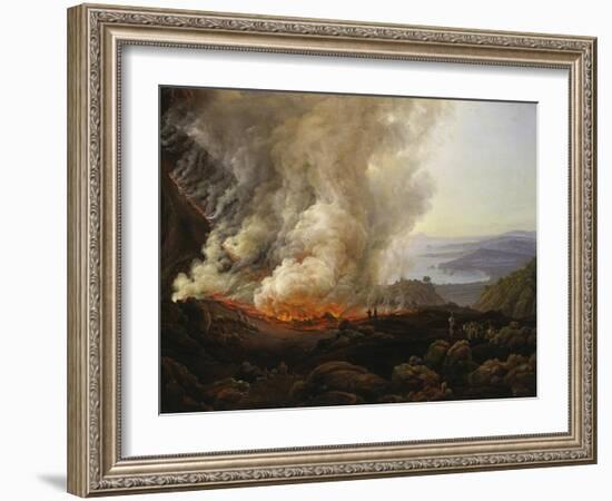 Vesuv Volcanic Eruption, 1826-Johan Christian Clausen Dahl-Framed Giclee Print