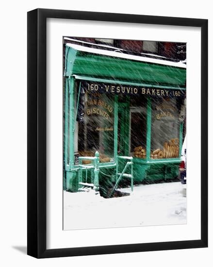 Vesuvio Bakery, Winter-Igor Maloratsky-Framed Art Print