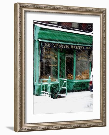 Vesuvio Bakery, Winter-Igor Maloratsky-Framed Art Print