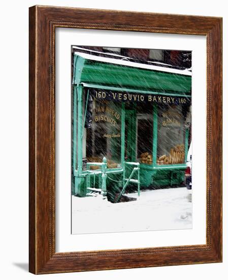 Vesuvio Bakery, Winter-Igor Maloratsky-Framed Art Print