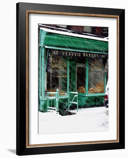 Vesuvio Bakery, Winter-Igor Maloratsky-Framed Art Print