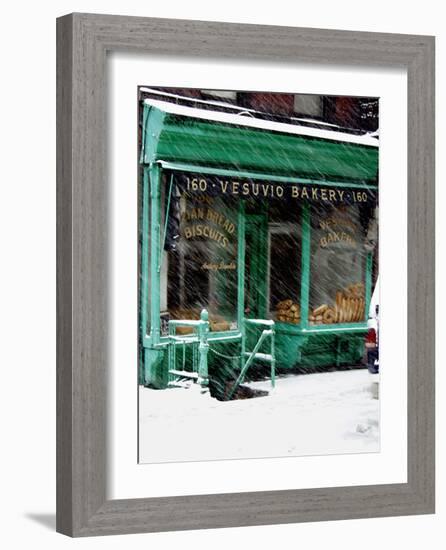 Vesuvio Bakery, Winter-Igor Maloratsky-Framed Art Print