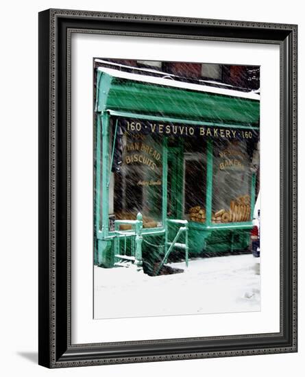 Vesuvio Bakery, Winter-Igor Maloratsky-Framed Art Print