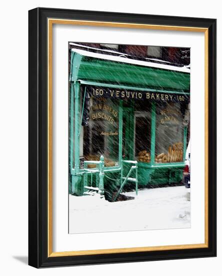 Vesuvio Bakery, Winter-Igor Maloratsky-Framed Art Print