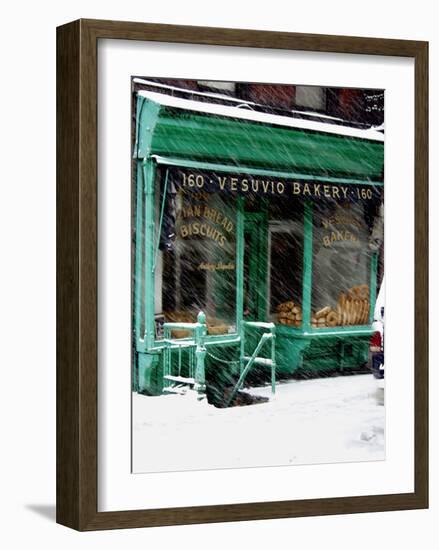 Vesuvio Bakery, Winter-Igor Maloratsky-Framed Art Print
