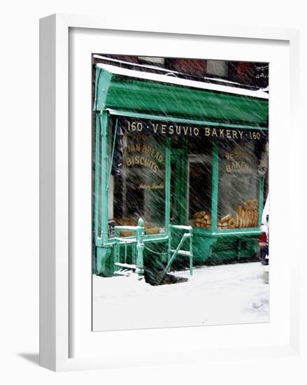 Vesuvio Bakery, Winter-Igor Maloratsky-Framed Art Print