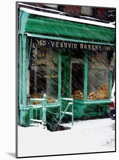 Vesuvio Bakery, Winter-Igor Maloratsky-Mounted Art Print