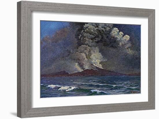 Vesuvius 1872-W Kranz-Framed Art Print