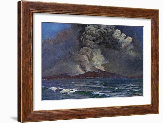 Vesuvius 1872-W Kranz-Framed Art Print