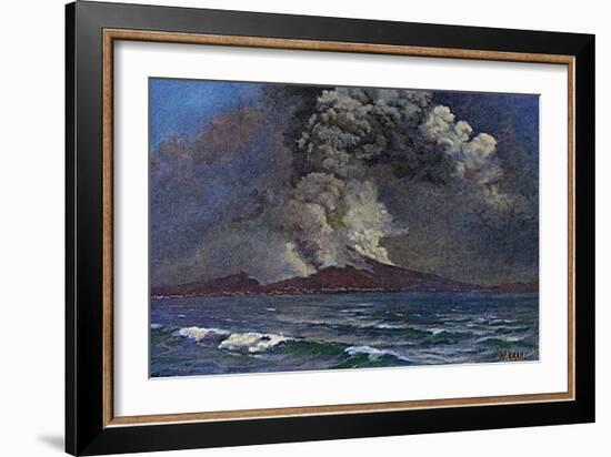 Vesuvius 1872-W Kranz-Framed Art Print