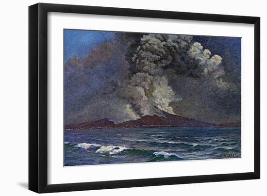 Vesuvius 1872-W Kranz-Framed Art Print