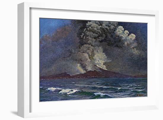 Vesuvius 1872-W Kranz-Framed Art Print